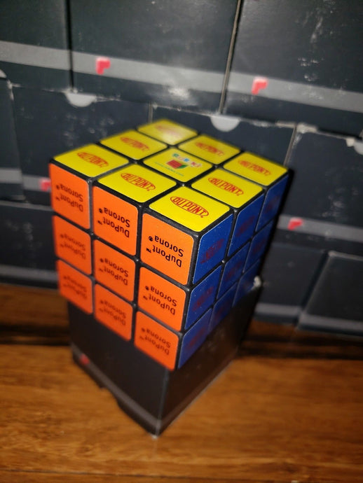 Vtg Dupont Sorona New 3x3 WONDERFUL PUZZLER Rubiks Cube Rubix